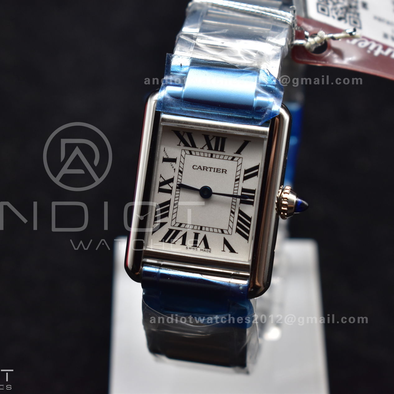 Tank Must Ladies 20.3mm SS K11F Best Edition White Dial on SS Bracelet Ronda Quartz